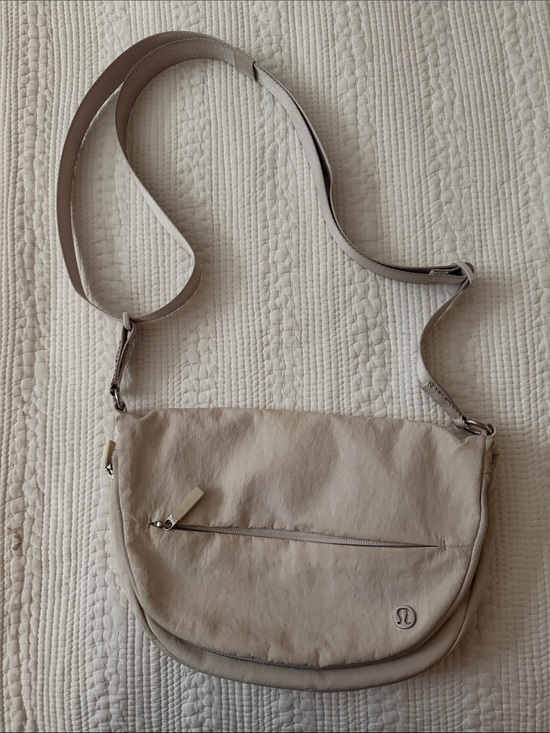 lululemon athletica Handbags - lululemon athletica light beige crossbody sling bag